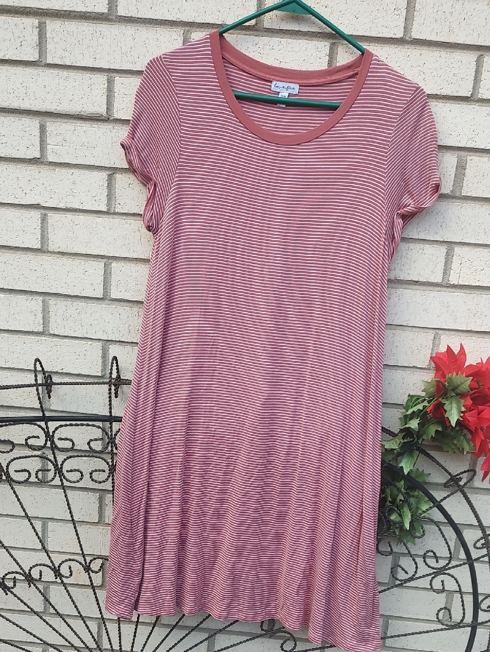 Striped Dress By Love,Fire